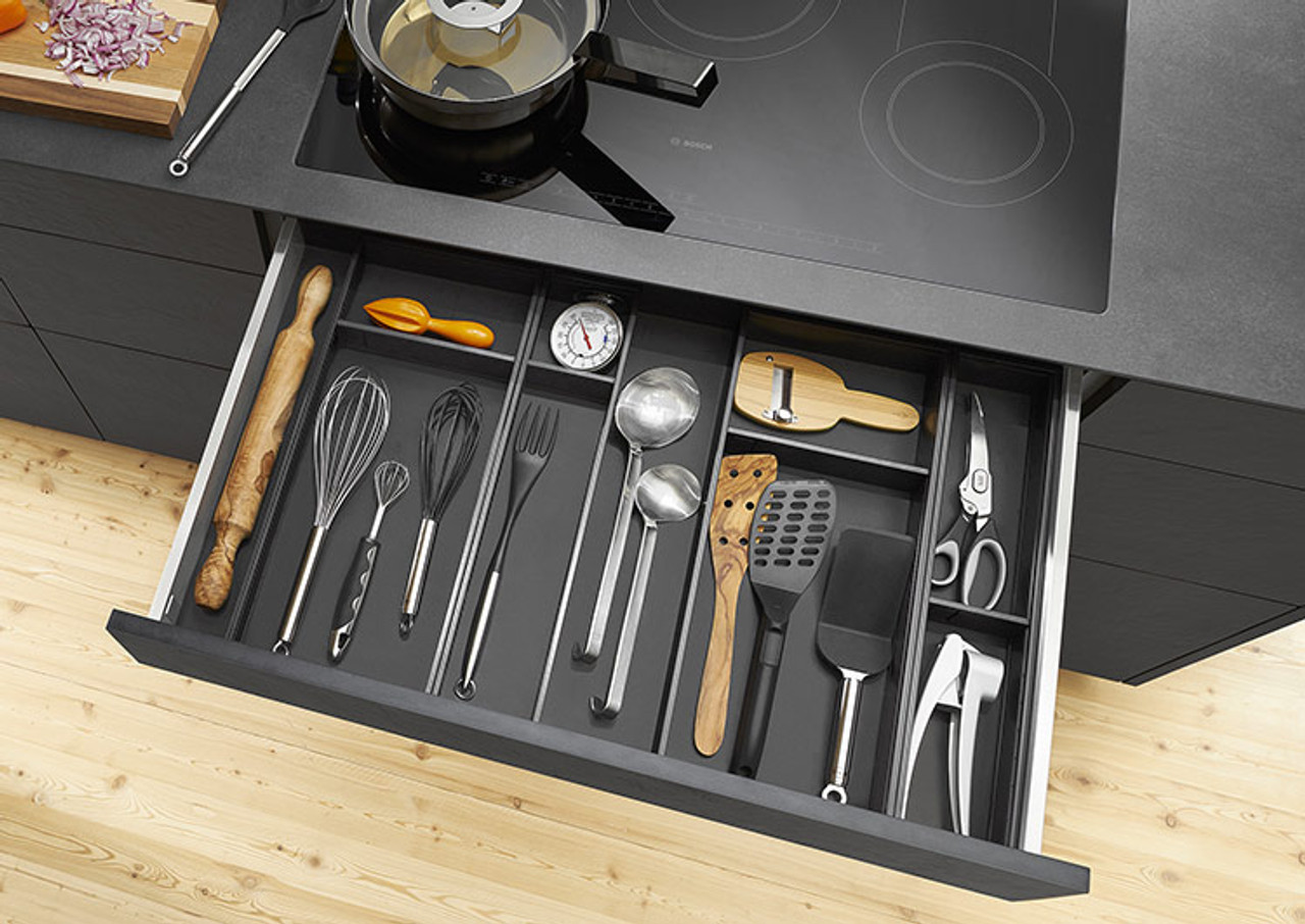AMBIA-LINE Drawer Frame - 100mm in Carbon Black