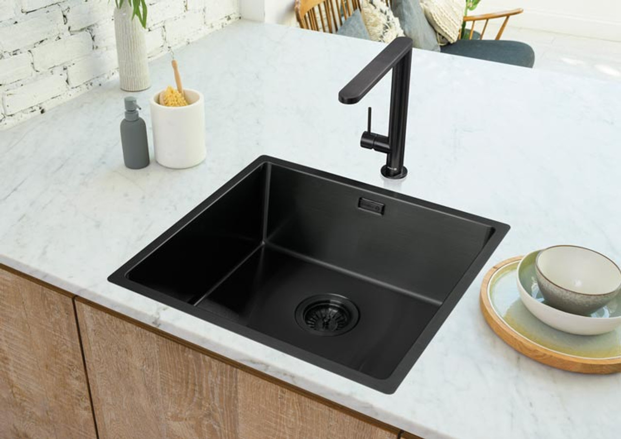 Karns Single Lever Tap - Black Steel