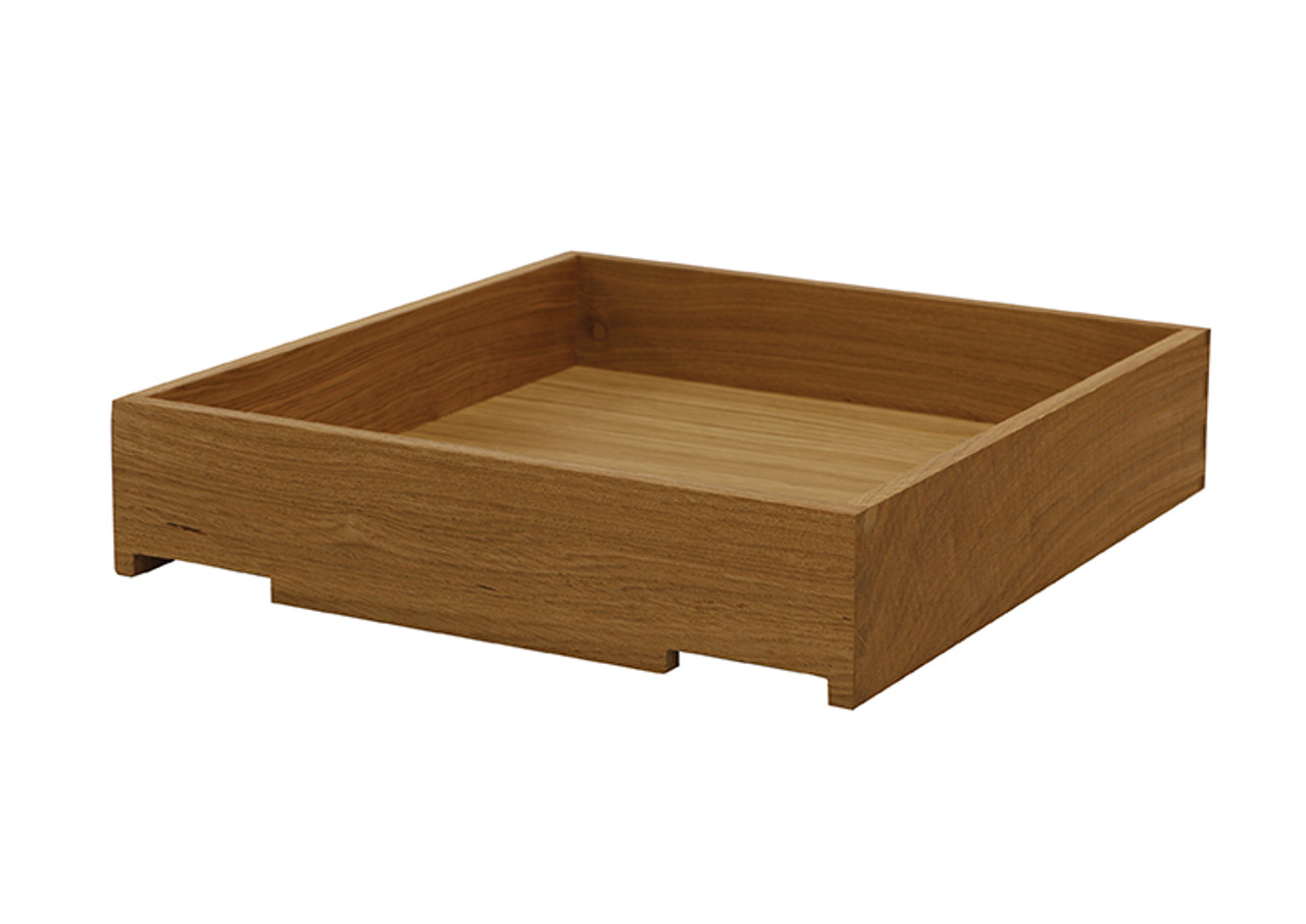 FSC® certified premium oak drawer box designed for 270mm Blum runners FSC® certified premium oak drawer box designed for 270mm Blum runners