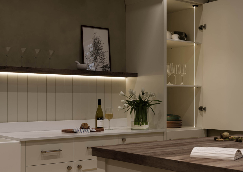 Easily switch between warm and cool white to suit any space