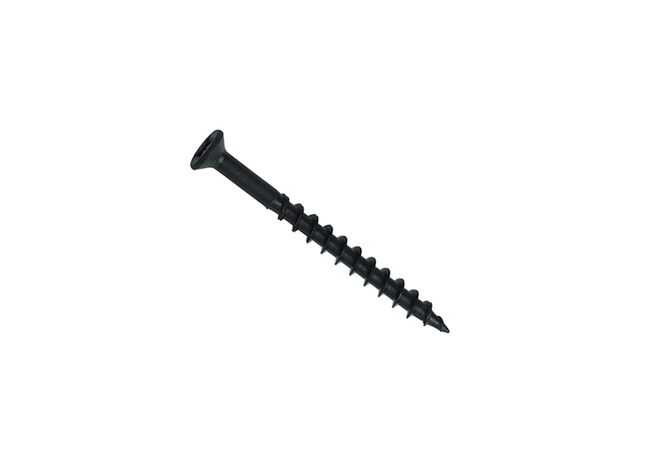 Carcass screws 4.2mm x 45mm with black phosphate finish, ideal for fastening chipboard to chipboard. Supplied in boxes of 200