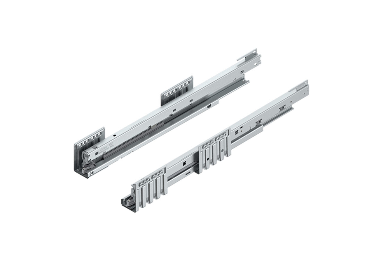 Blum MERIVOBOX runners – 40kg full-extension soft-close drawer runners