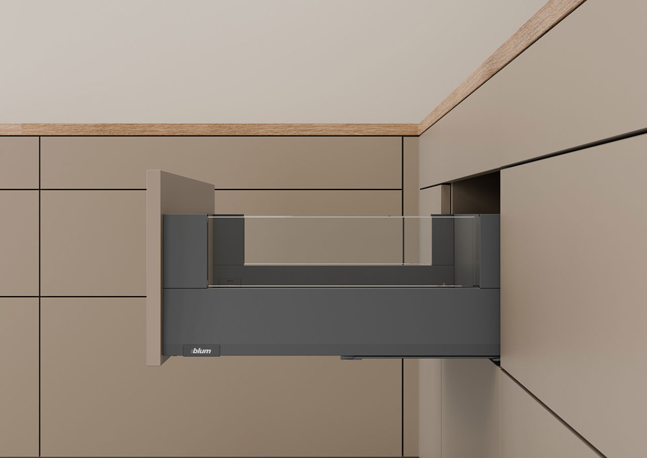 MERIVOBOX E Height 192mm kit with glass side infills