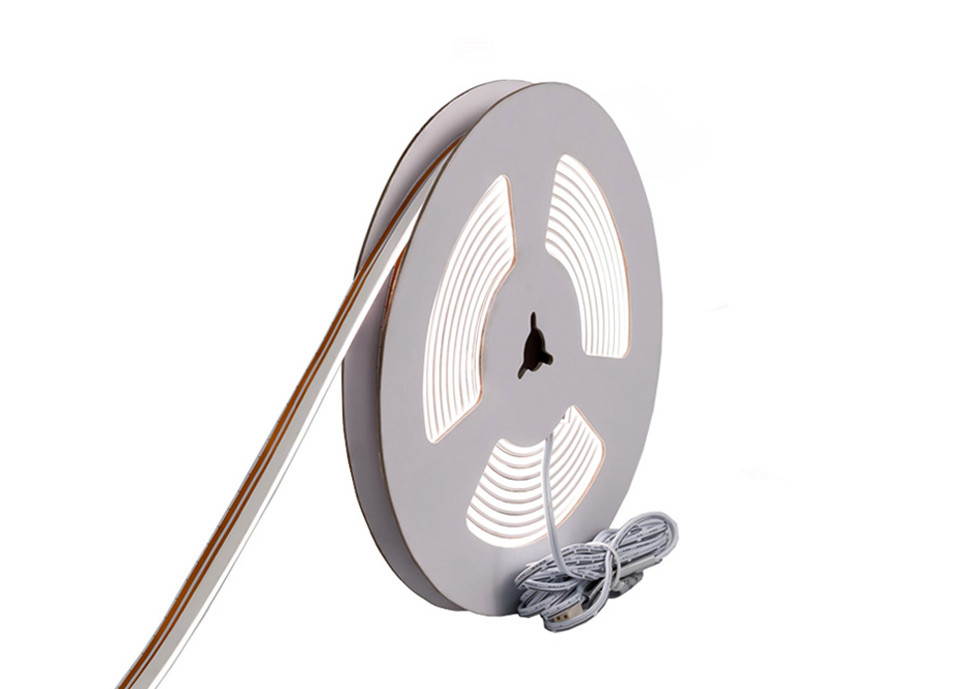 Sensio Razor X 4mm Pro free cut LED strip with colour-changing light for custom cabinet and kitchen installations.