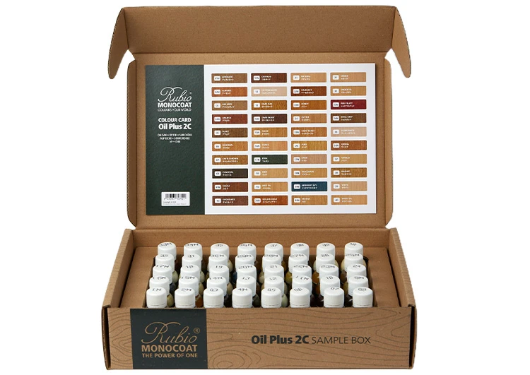 Rubio Monocoat Oil Plus 2C Sample Set 20ml Bottles