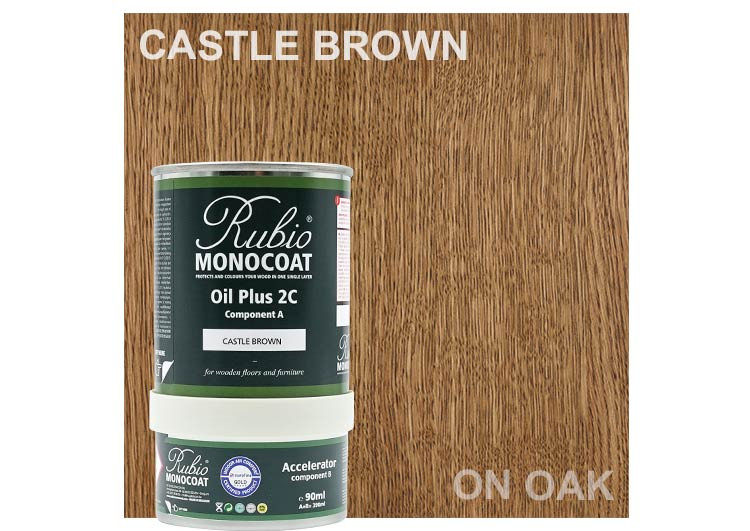 Rubio Monocoat Oil Plus 2C Castle Brown 390ml
