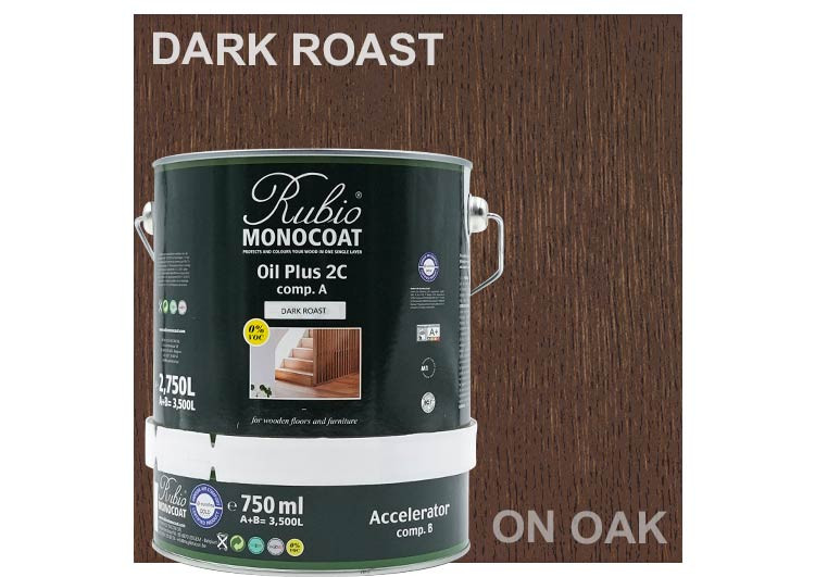 Rubio Monocoat Oil Plus 2C Dark Roast 3.5L