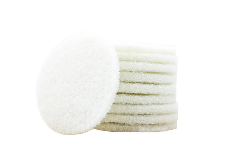 Round Rubio Monocoat Oil Removal Pads White