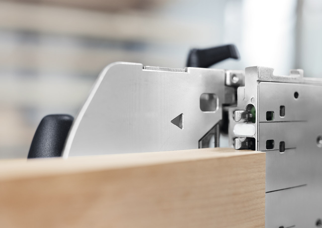 Festool DF 500 positioning system for accurate DOMINO joint routing