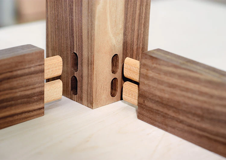 Festool Beech DOMINO Tenon Joining in wood panel