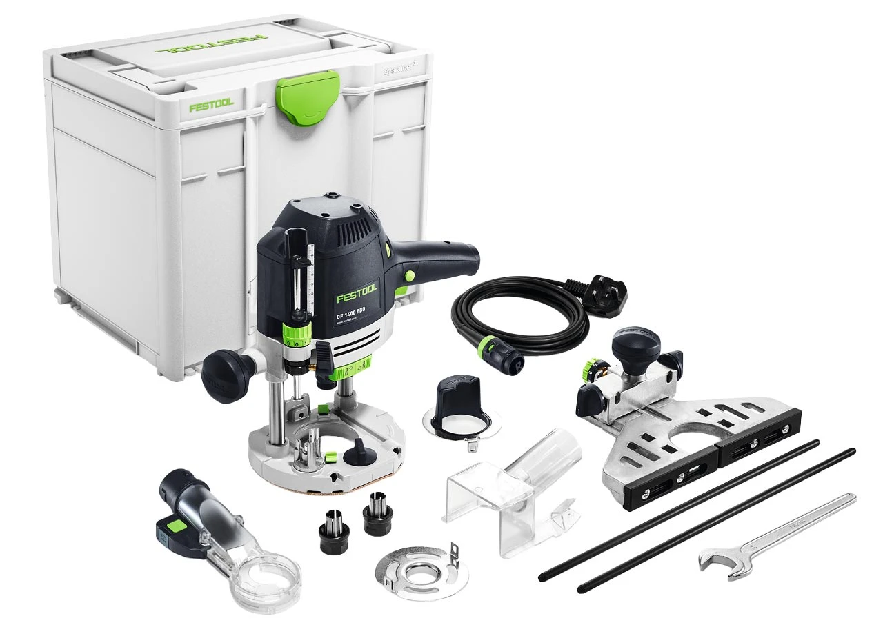 Festool OF 1400 EBQ-Plus Router with Systainer³ and Accessories
