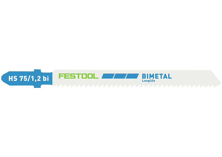 Festool HS 75/1,2 BI/5 METAL STEEL jigsaw blades for cutting in metal and steel