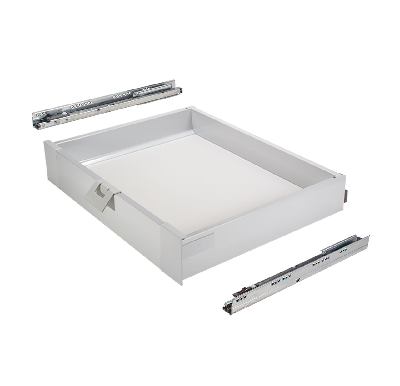 Pre-assembled Blum TANDEMBOX antaro M-height (84mm) inner drawer box with runners for cabinets 300mm wide