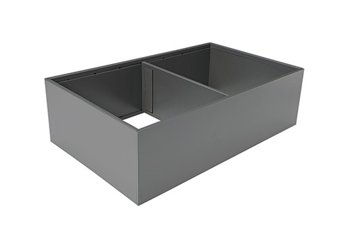 Blum AMBIA-LINE deep drawer frame ZC7F400RSP in Orion Grey