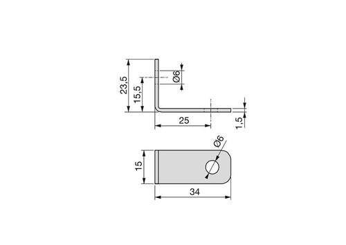 Angle Brackets 34 x 24mm