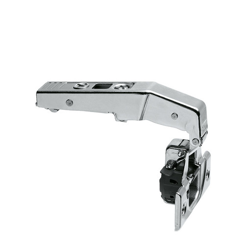 Blum 79B9550 nickel plated blind corner hinge with integrated soft close for cabinet doors with blanking panels