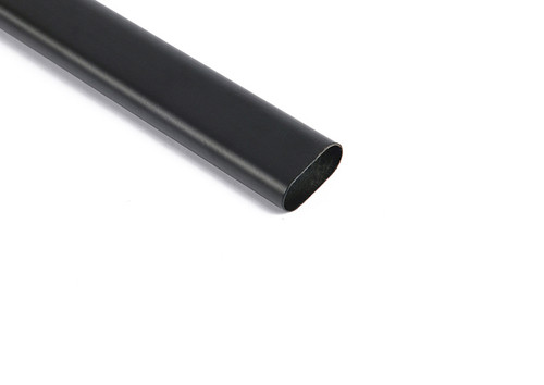 Matt black oval wardrobe hanging rail