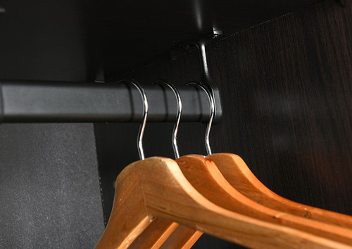 Matt Black Oval Hanging Rail Stop End Support