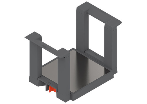 AMBIA-LINE plate holder insert holding plates in a drawer for organised storage