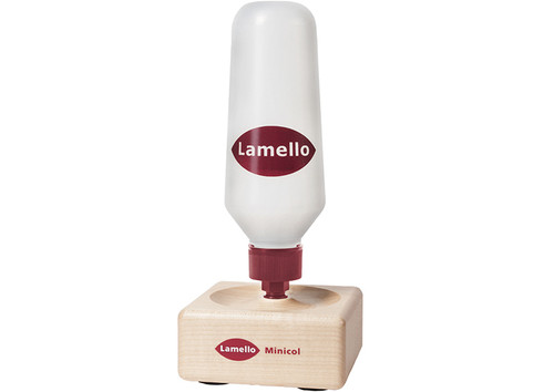 Minicol with base to prevent glue from drying out