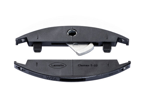 Components of Lamello Clamex S-20 detachable connector.