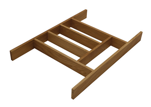 Oak cutlery inserts for lay-on wooden drawers (W621 x D412 x H60mm) or in-frame drawers (W585 x D412 x H60mm) Oak cutlery inserts for lay-on wooden drawers (W621 x D412 x H60mm) or in-frame drawers (W585 x D412 x H60mm)