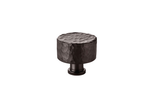 Alexander & Wilks AW816-35-DBZ Leila hammered dark bronze cabinet knob, 35mm solid brass design with textured hammered surface for cabinetry and furniture