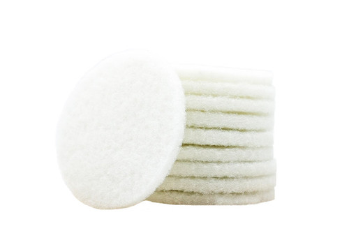 Round Rubio Monocoat Oil Removal Pads White
