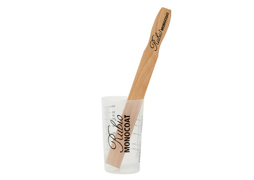 Rubio Monocoat Wood Stirring Stick with Mixing Cup