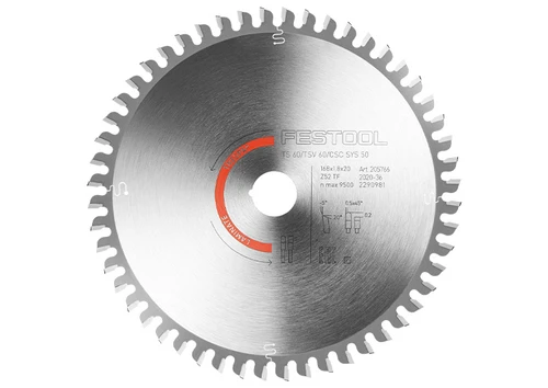 Festool 205766 168mm 52T Laminate HPL saw blade