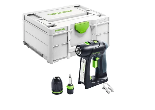 Festool C 18-Basic Cordless Drill with Chucks and Systainer³