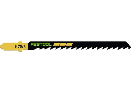 Festool S 75/4/5 WOOD BASIC jigsaw saw blades for fast cutting in wood.