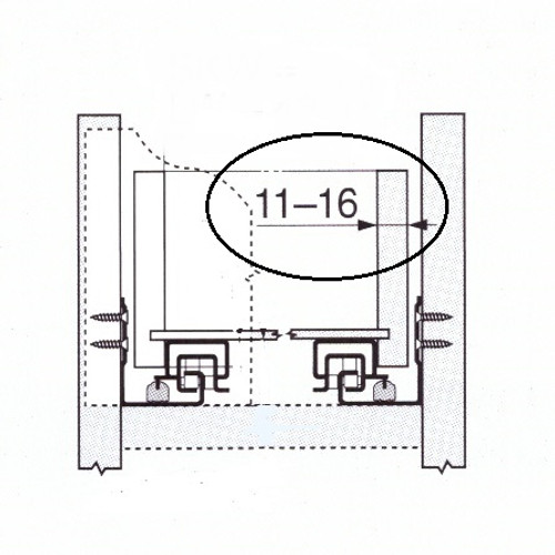 Runners for wooden drawers constructed from 11-16mm sides