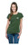 Female T-Shirt - AD - Moss Green Color - Large size