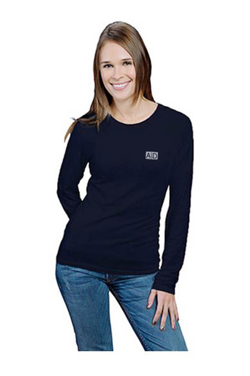 Female Long-sleeved Shirt - AD - Charcoal Blue Color - Large size