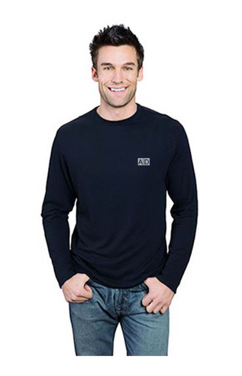 Male Long-sleeved Shirt - AD - Charcoal Blue Color - Medium size