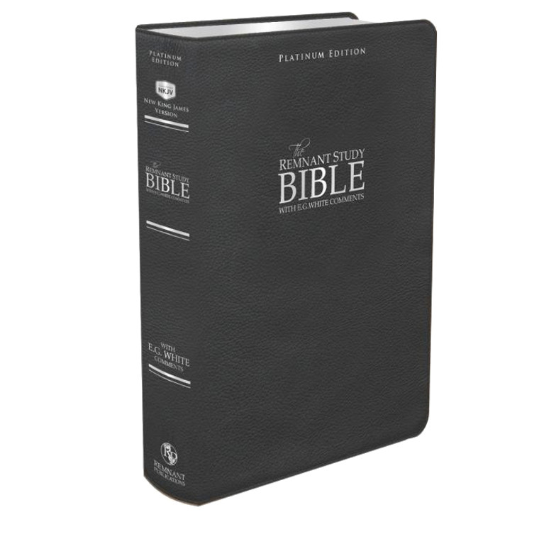 KJV Bible - Platinum Edition Remnant Study Bible - Genuine Leather Grey (Bible)