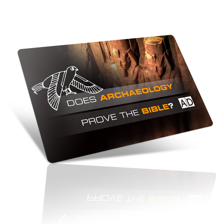 AD Sharing Card: Does Archaeology Prove the Bible? (100 Pack)