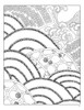 Japanese Decorative Designs Colouring Book - Pack of 1