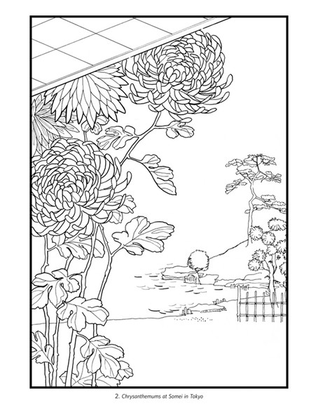 Hiroshige`s Flowers Colouring Book - Pack of 1