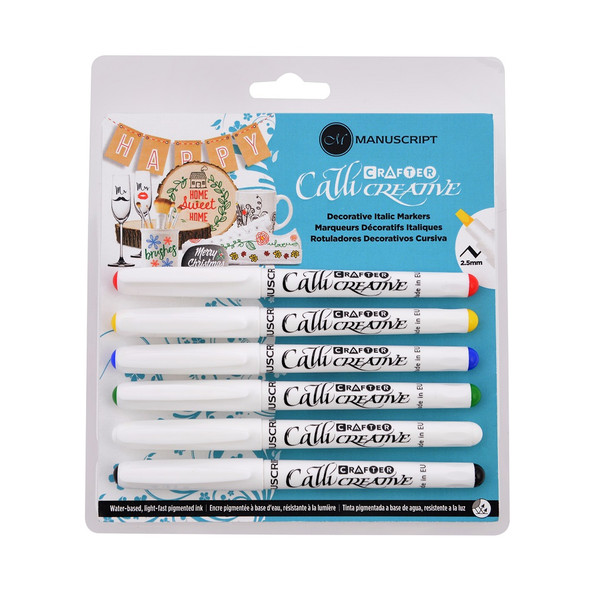 Manuscript  Crafter Markers - Pack of  6 Assorted colours