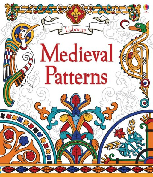 Usborne books, Medieval Patterns colouring book. KS2