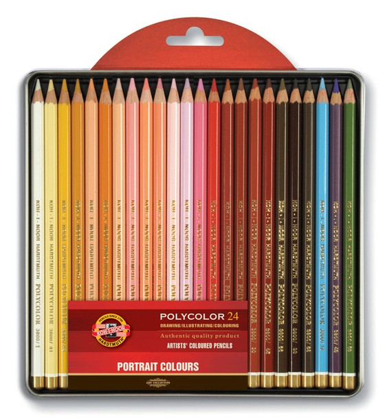 Koh I Noor set of artists´ coloured pencils 3824 24 PORTRAIT - -SET