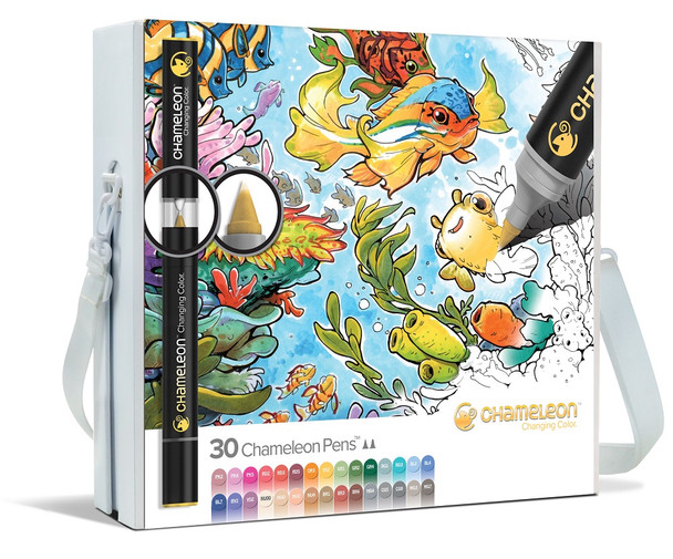 Chameleon Pack of 30 Pen Complete Me Set Duo Tip Pens