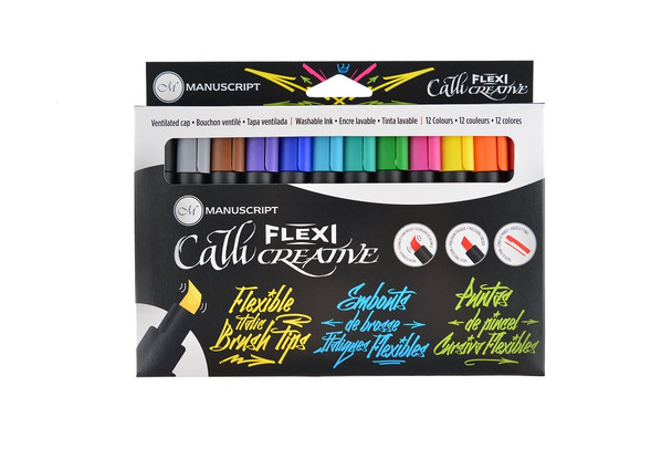 Manuscript  Callicreative Flexi Tipped Marker - Pack of  12