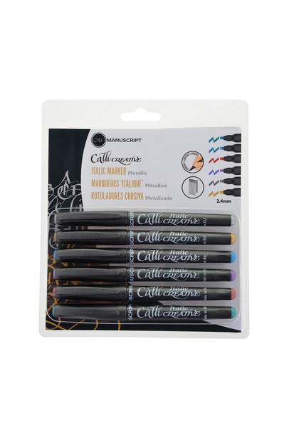 Manuscript  Callicreative Metallic Pk of 6 Metallic Markers