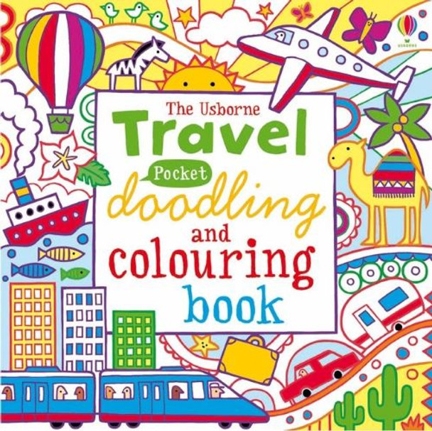 Usborne books, pocket doodling and colouring book, KS1 and KS2, travel theme.