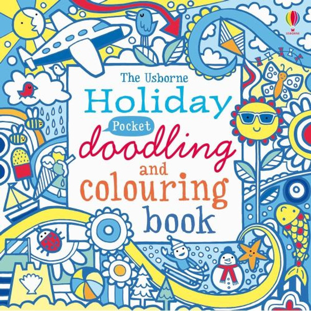Usborne books, pocket doodling and colouring book, KS1 and KS2 Holiday theme.