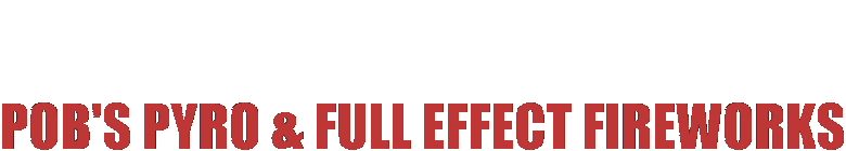 POB'S PYRO & FULL EFFECT FIREWORK DISPLAYS