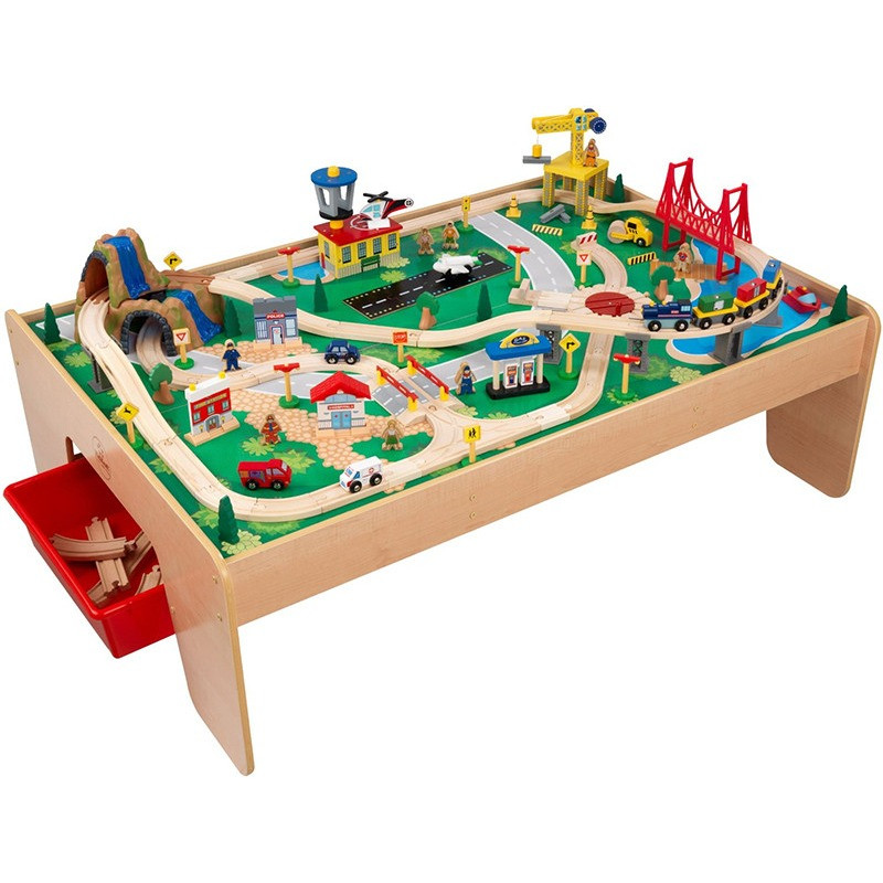 kidkraft waterfall train table